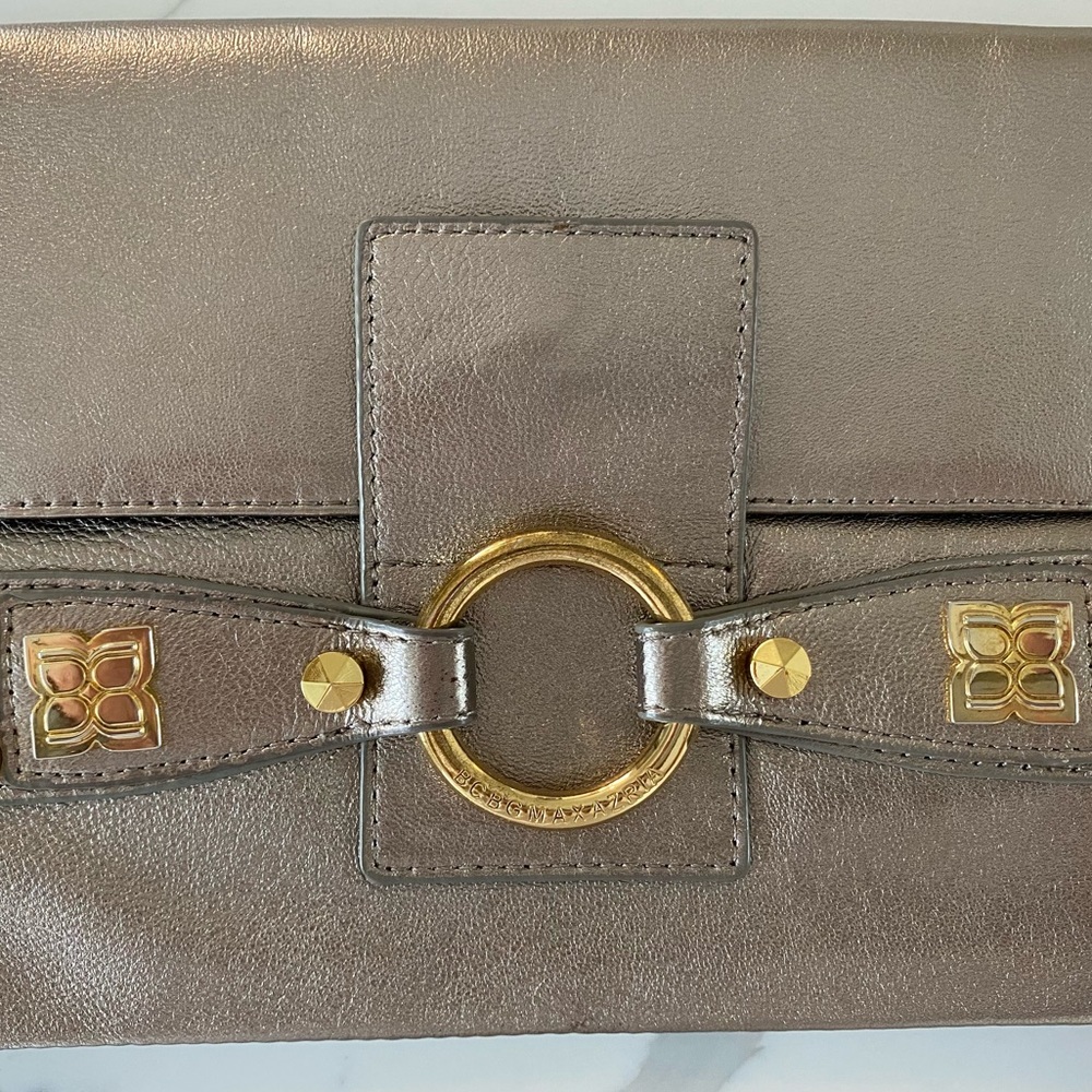 BCBGMaxAzria Metallic Shoulder Bag/Clutch - Picture 5 of 10